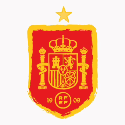 Escudo España fútbol rojo