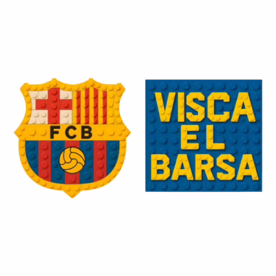 Visca el Barsa placa LEGO