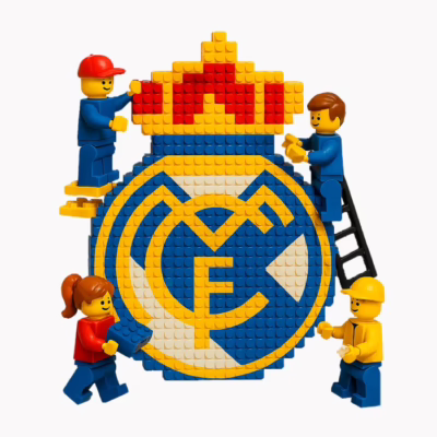 Escudo Real Madrid LEGO construcion