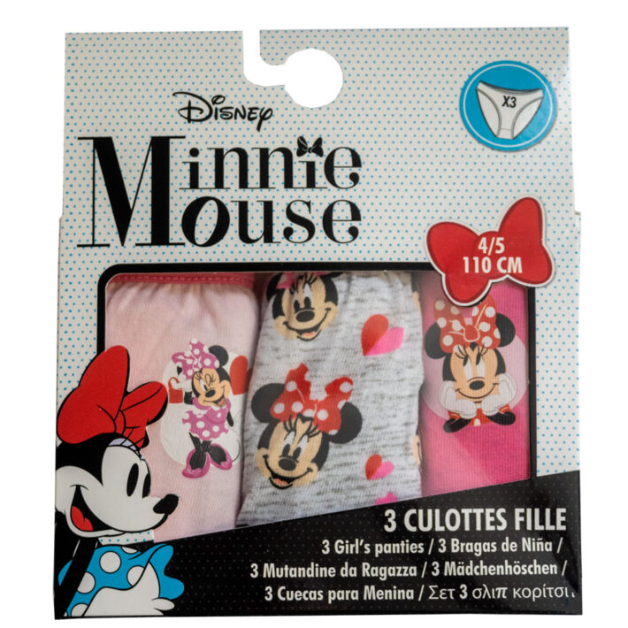 Pack de 3 braguitas niña minnie hello kitty regalo original 1